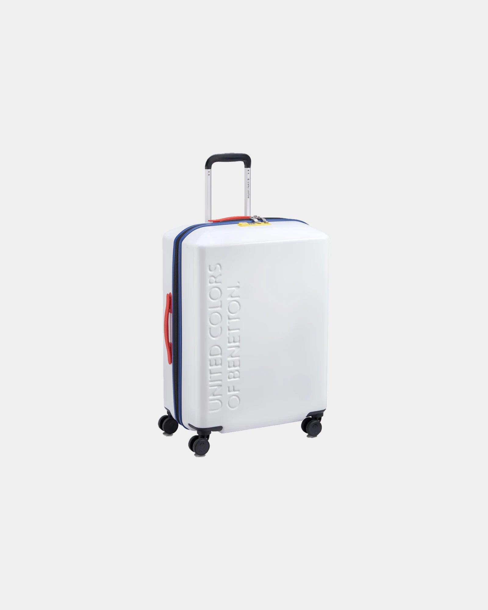 Trolley policarbonato 66 cm 4 ruote da personalizzare - Bianco