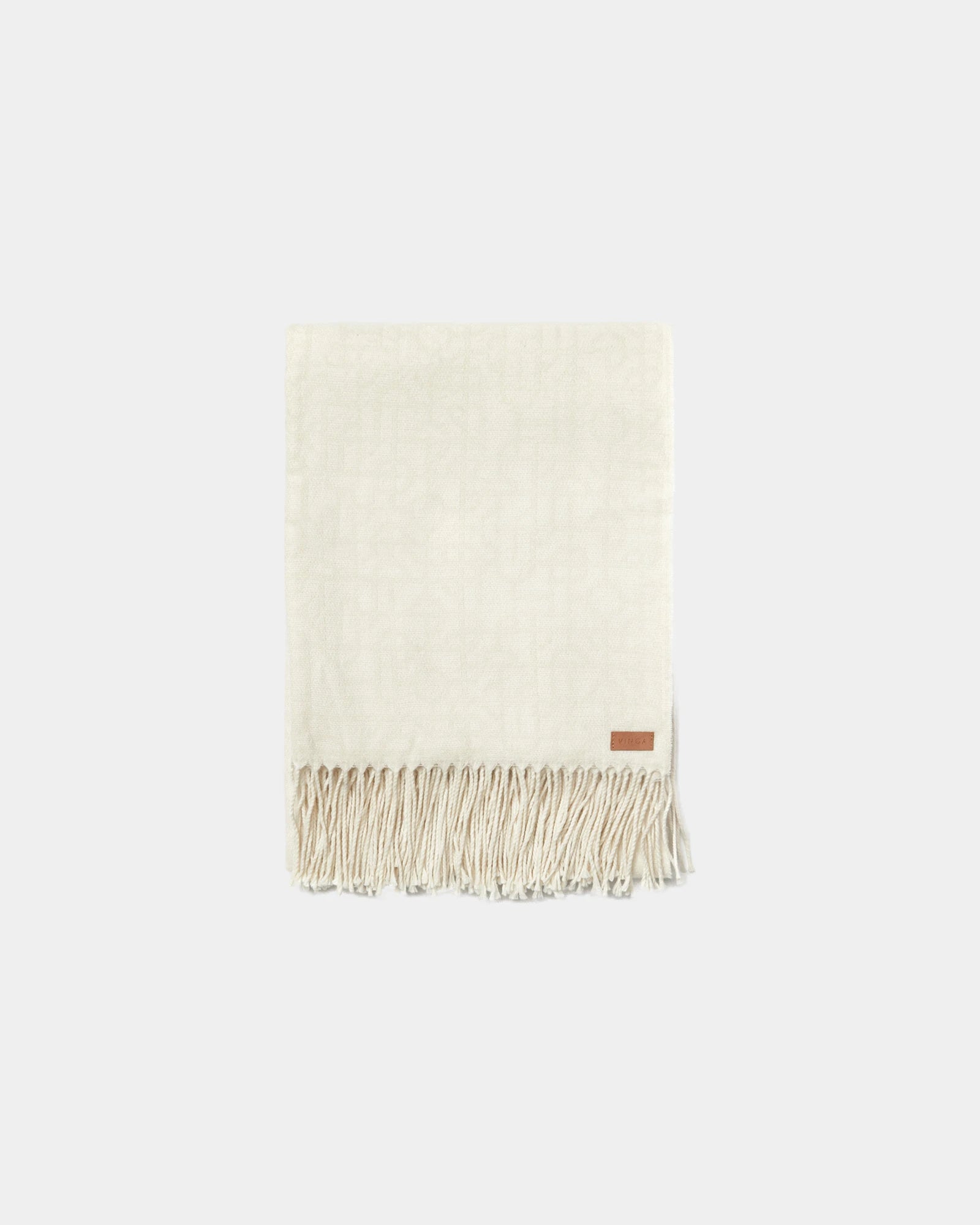 Coperta acrilica Vinga Verso 170x130 da personalizzare - Bianco Panna