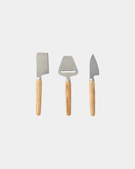 Set coltelli formaggio legno frassino da personalizzare - Marrone