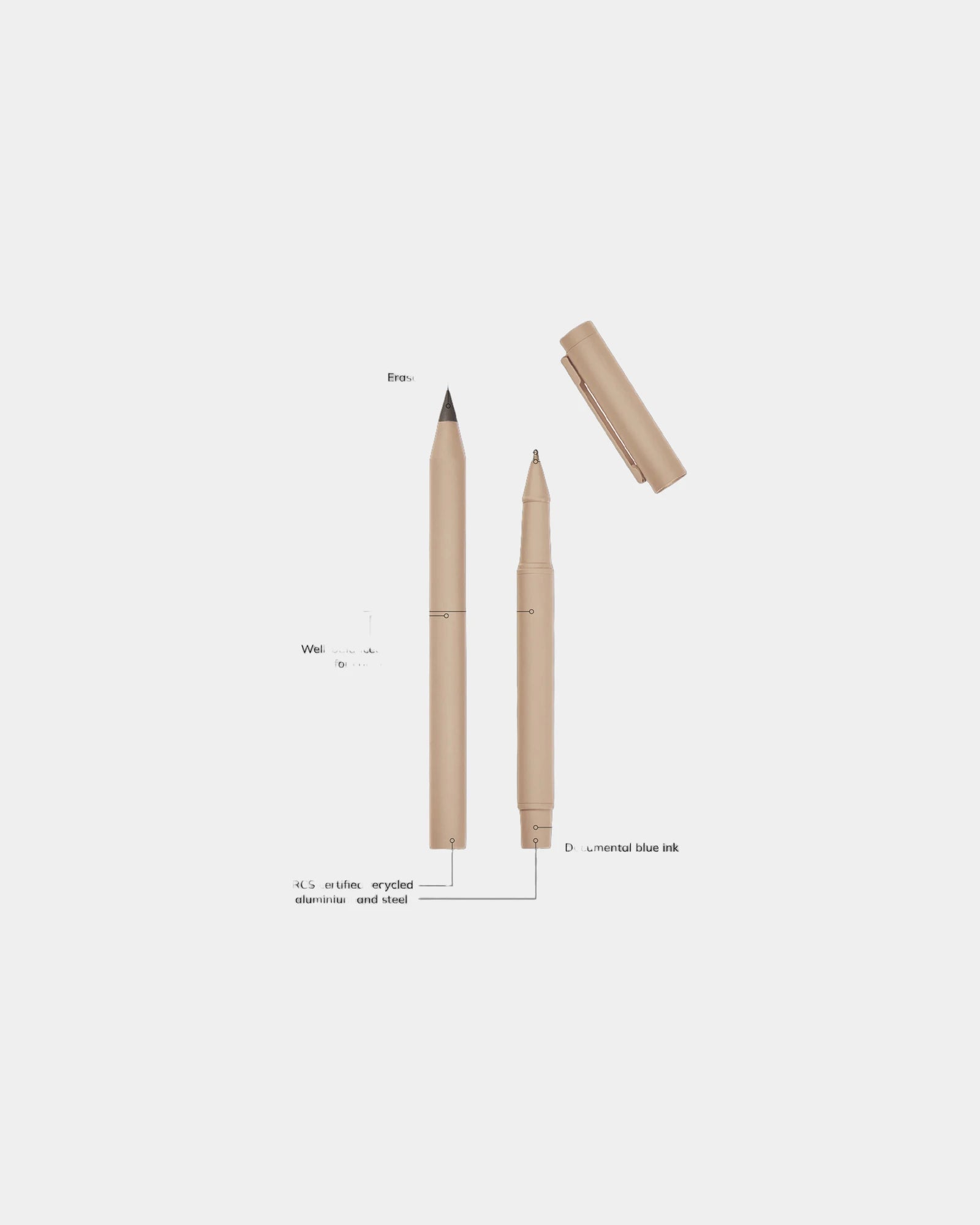 Set penne acciaio riciclato Baltimore da personalizzare - 14