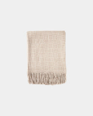 Plaid jacquard acrilico Vinga Lenox da personalizzare - Marrone