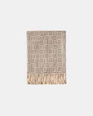 Plaid jacquard acrilico Vinga Lenox da personalizzare - Nero