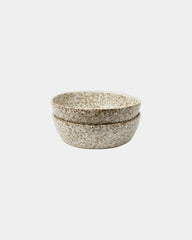 Duo ciotole gres Vinga Nuvem da personalizzare - Beige