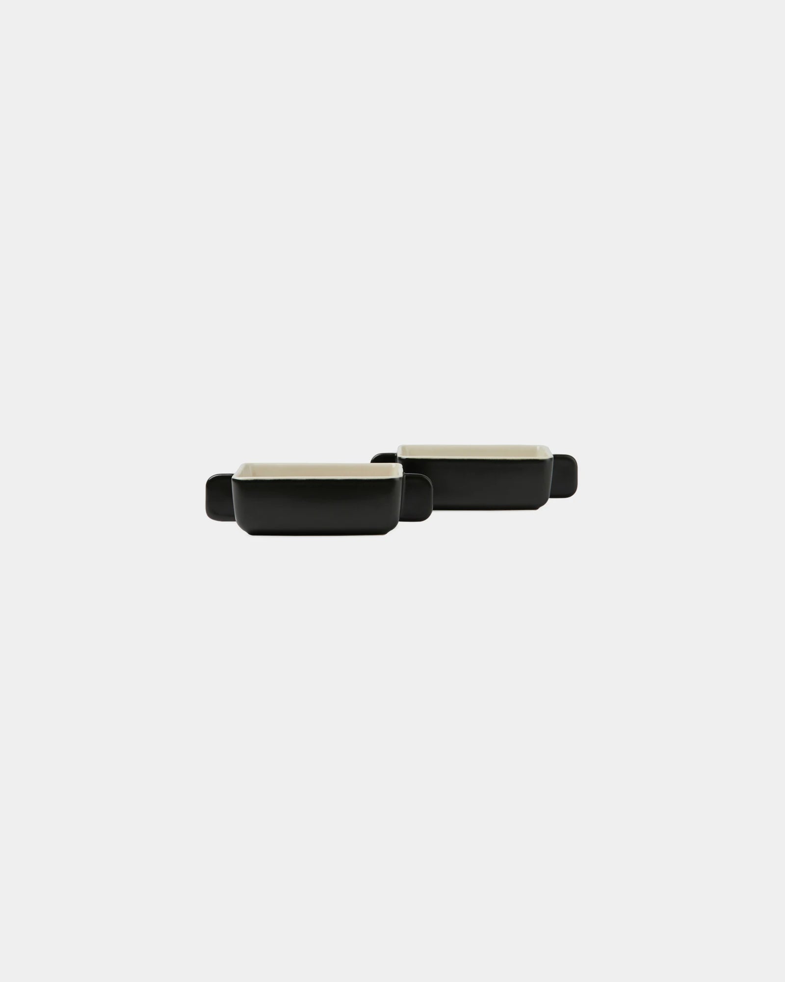 Duo pirofile in ceramica Vinga Monte da personalizzare - Nero