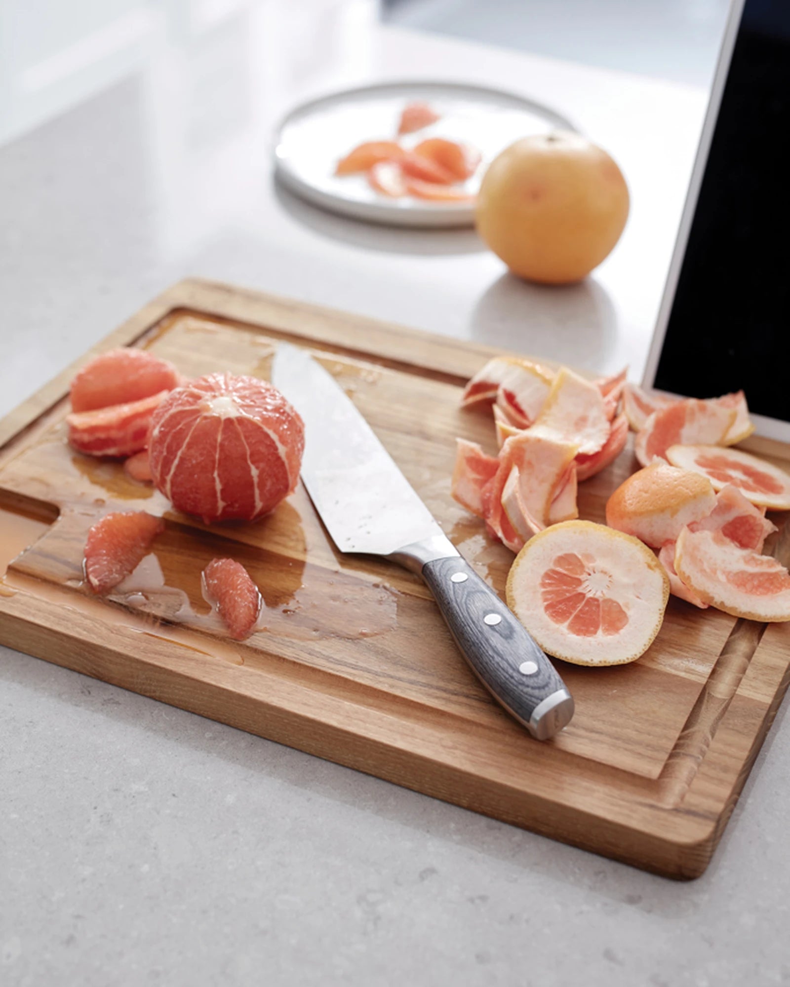 Tagliere in teak FSC Vinga Buscot da personalizzare - 4