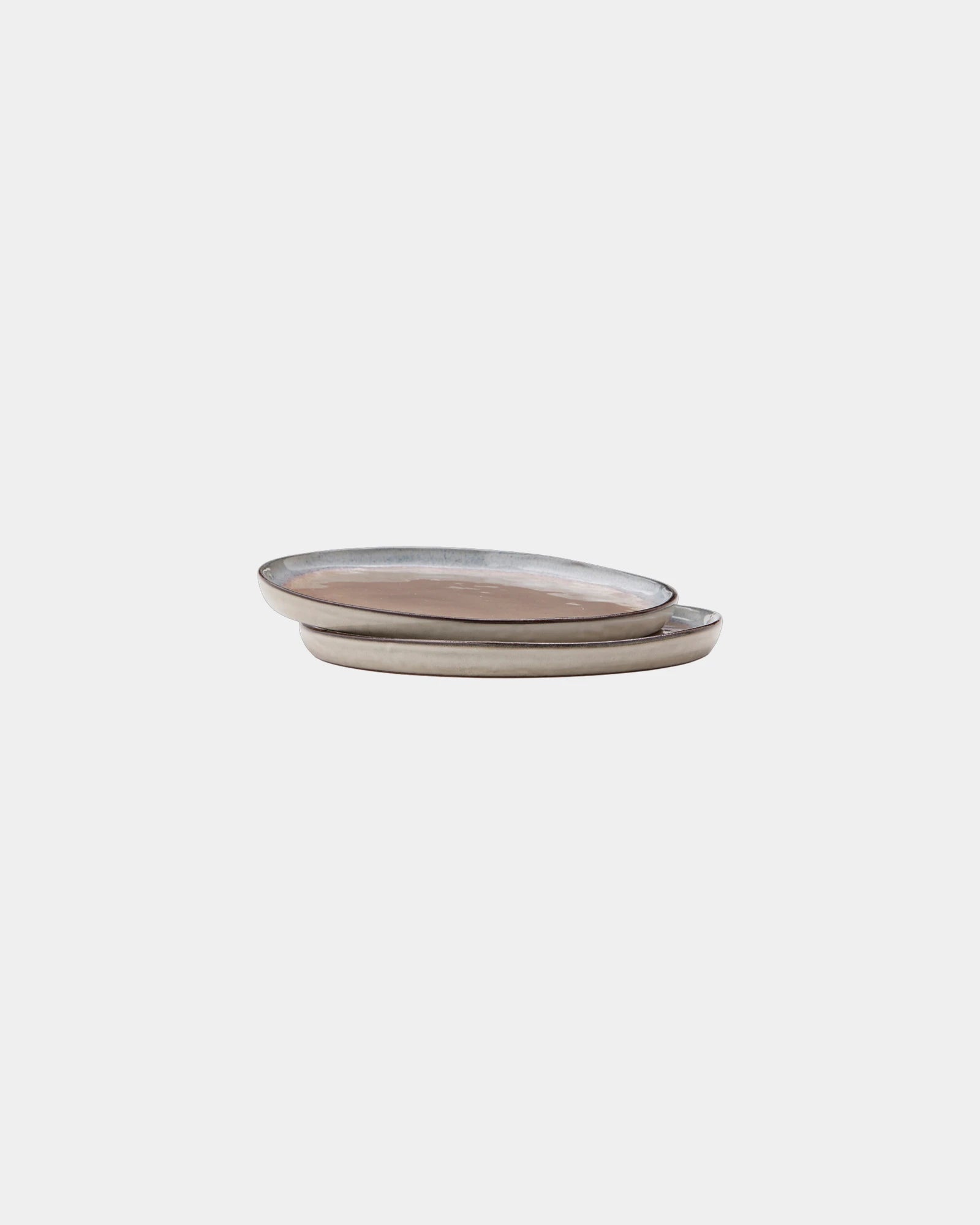 Set 2 piatti gres Vinga Nomimono 20cm da personalizzare - Beige