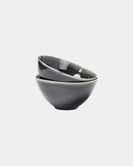 Set 2 ciotole gres Vinga 15,5cm da personalizzare - Nero