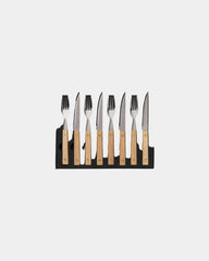 Set posate legno FSC acciaio Vinga Paso da personalizzare - 2