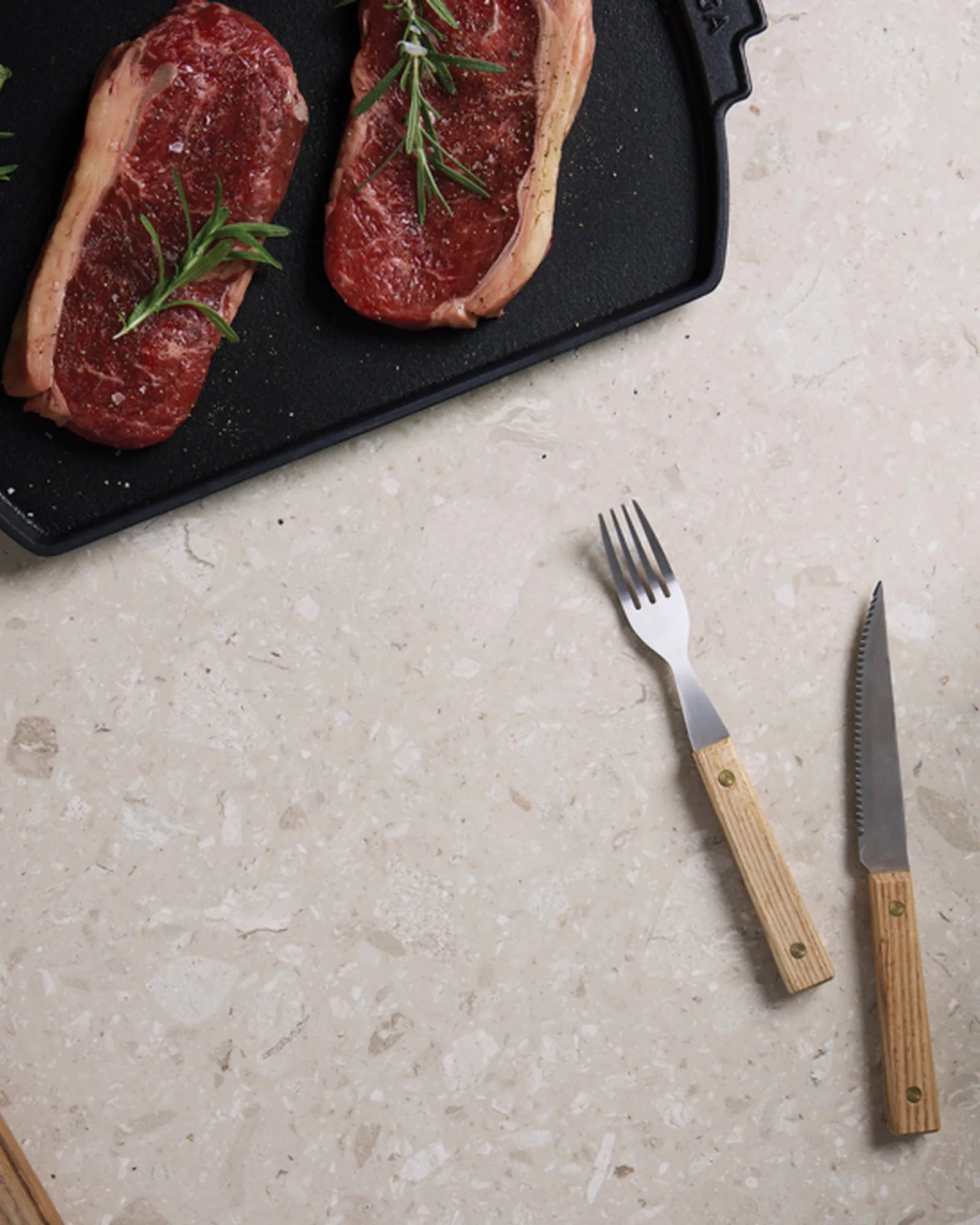 Set posate legno FSC acciaio Vinga Paso da personalizzare - 4