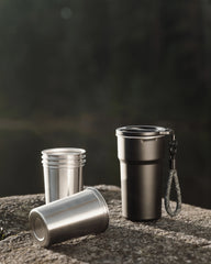 Set 4 tazze acciaio riciclato Vinga Parks da personalizzare - 7