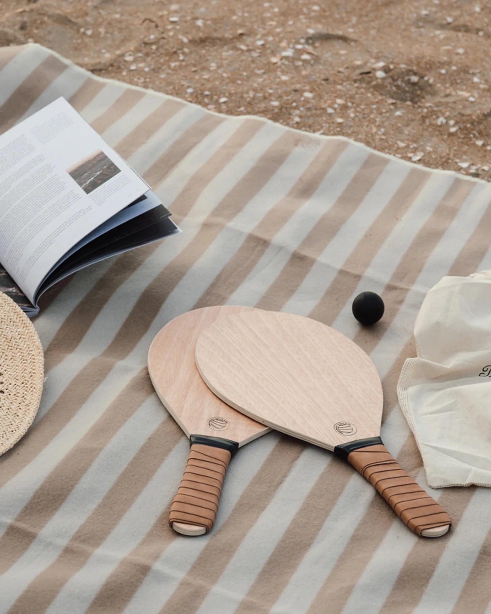 Set racchette da spiaggia legno Colos da personalizzare - 3