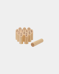 Gioco di birilli FSC legno Vinga Muge da personalizzare - Marrone