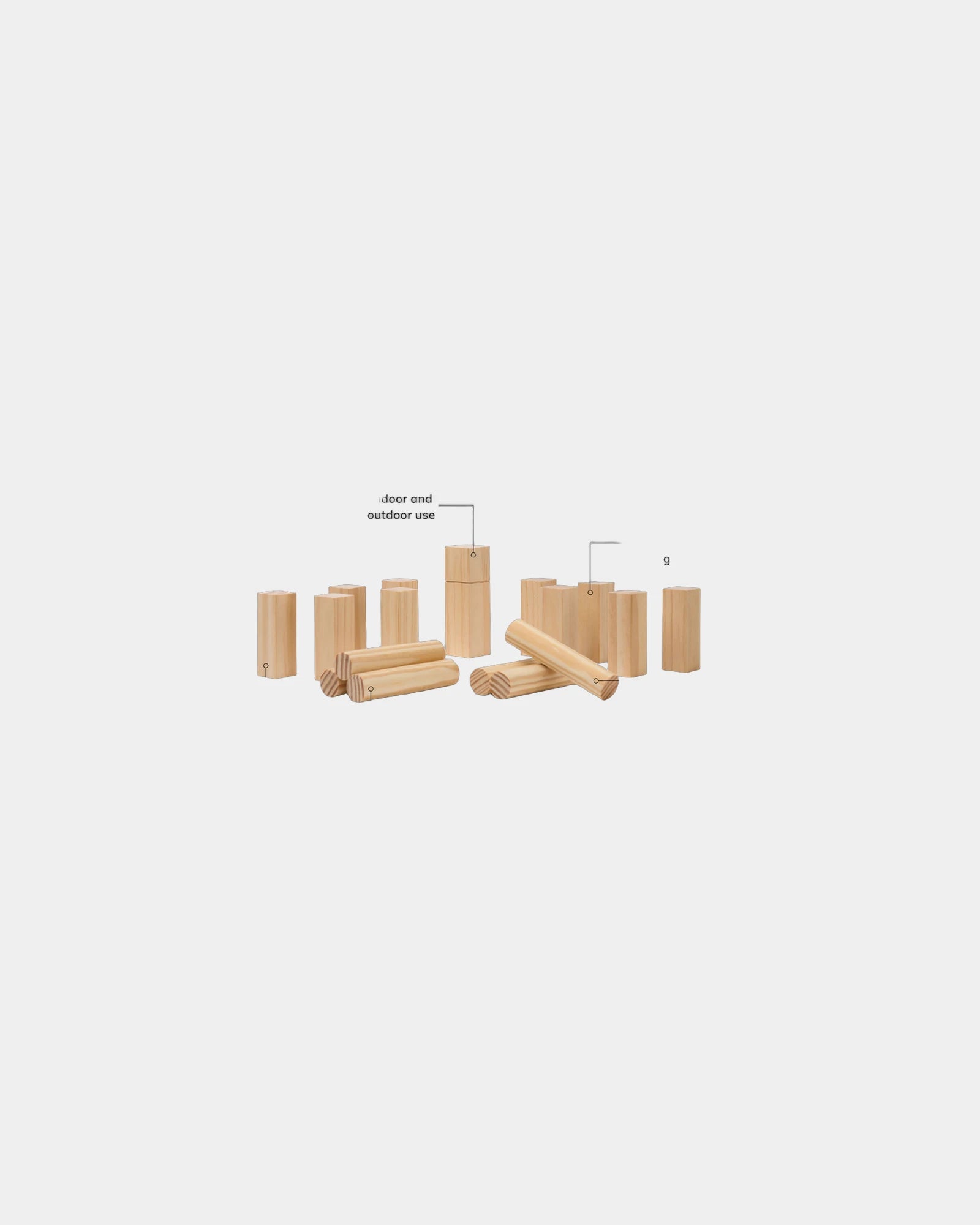 Mini gioco Kubb legno FSC Vinga da personalizzare - 2