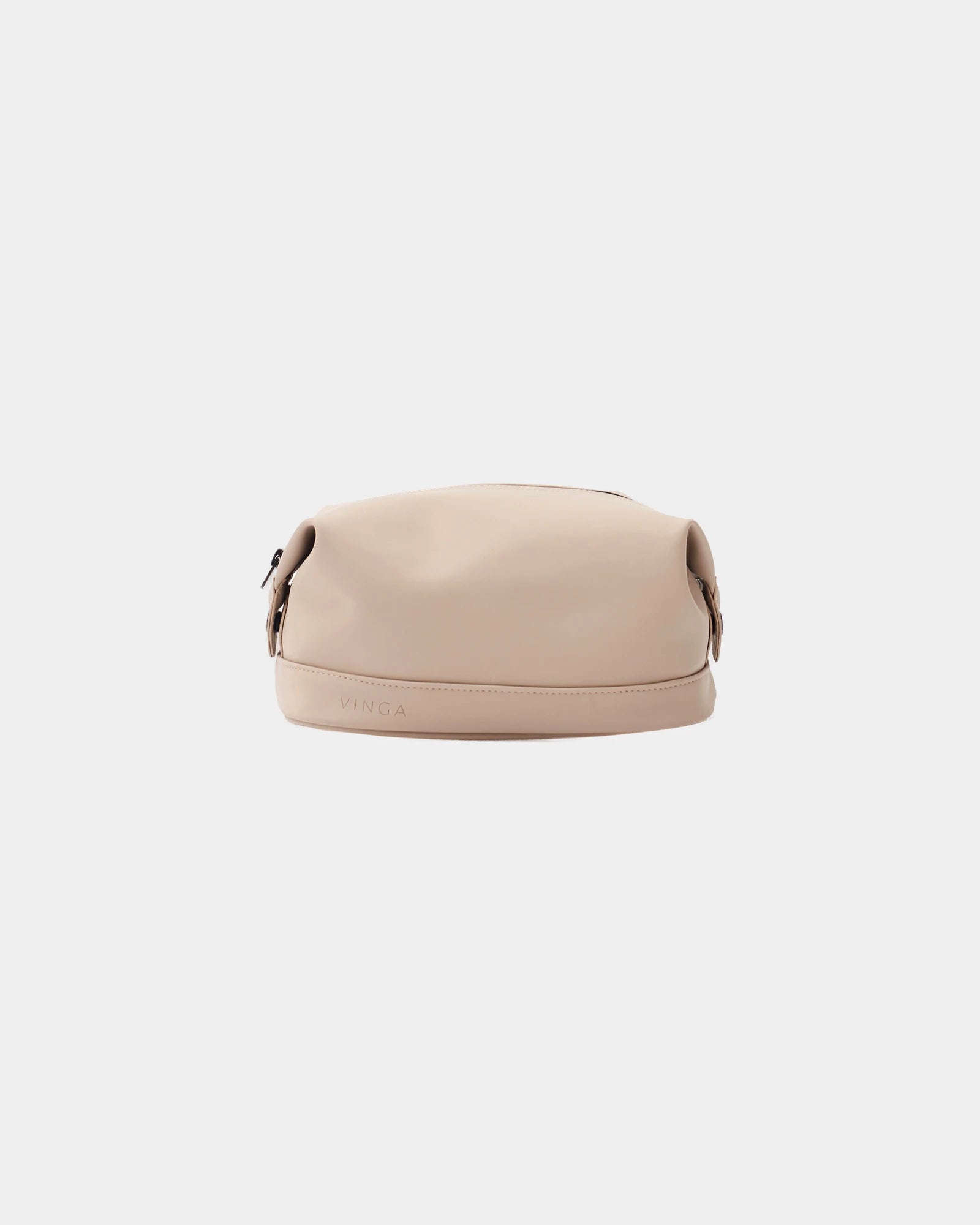 Beauty case nabuk-PU Vinga Baltimore da personalizzare - Grigio écru