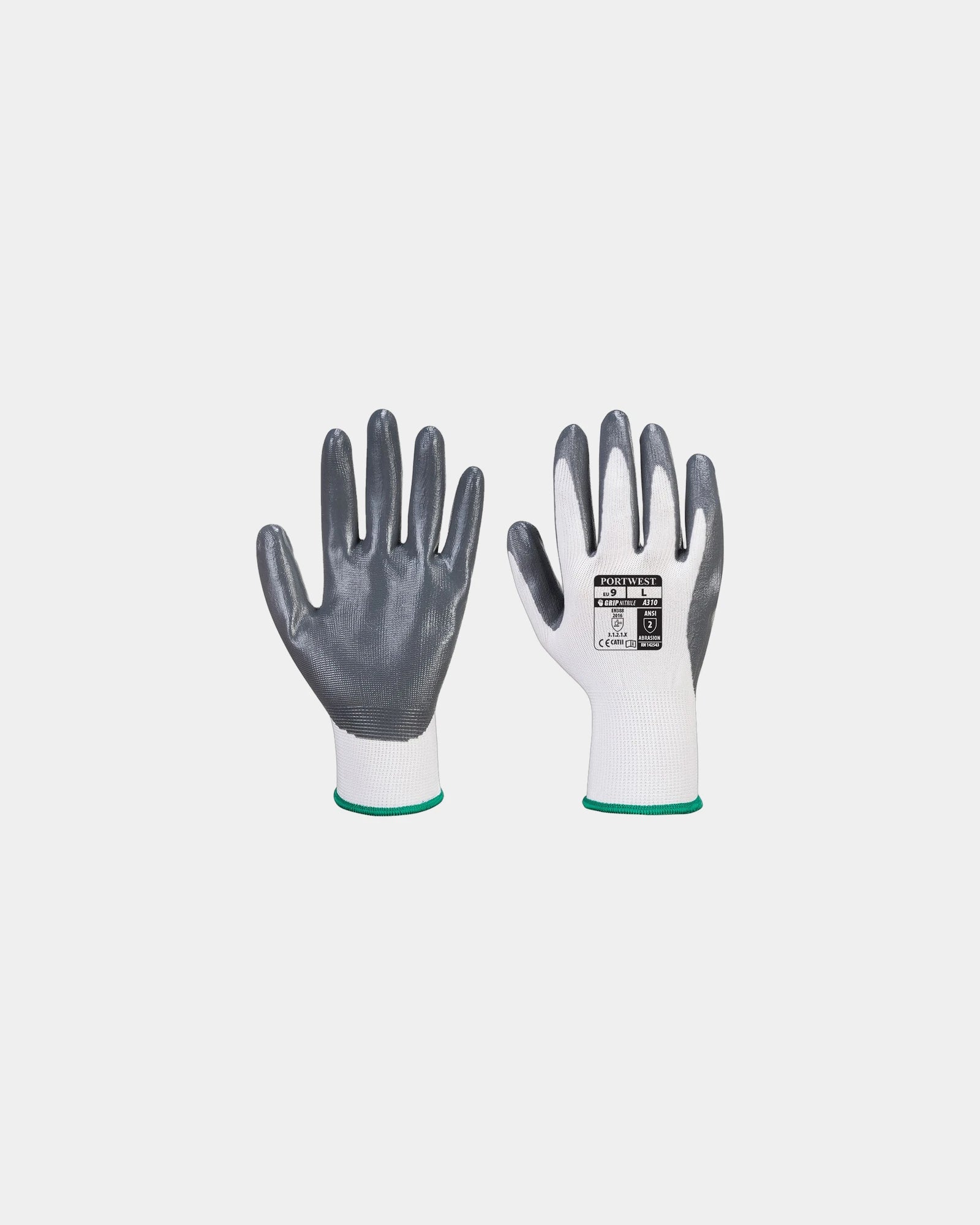 Guanti flexo presa in nitrile da personalizzare - Bianco