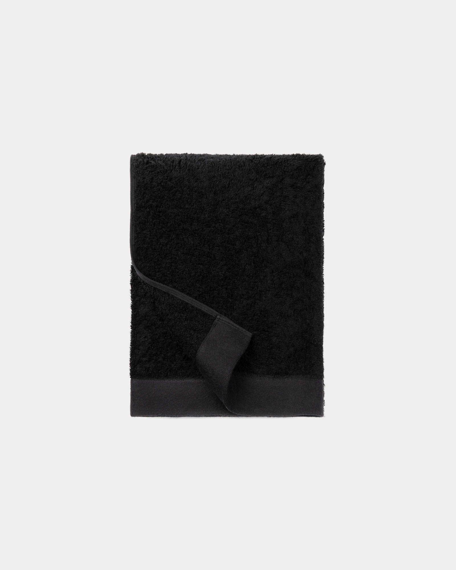 Asciugamano cotone Lyocell Birch 70x140 da personalizzare - Nero