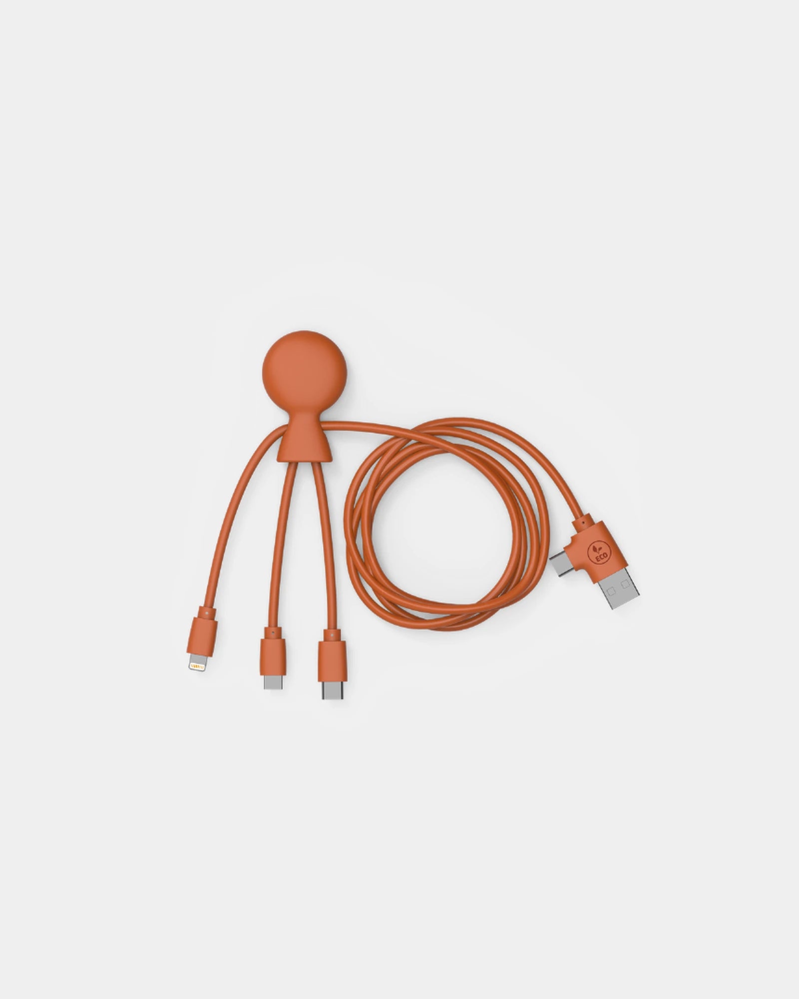 Multi-cavo riciclato 1m Mr Bio Long da personalizzare - Arancione