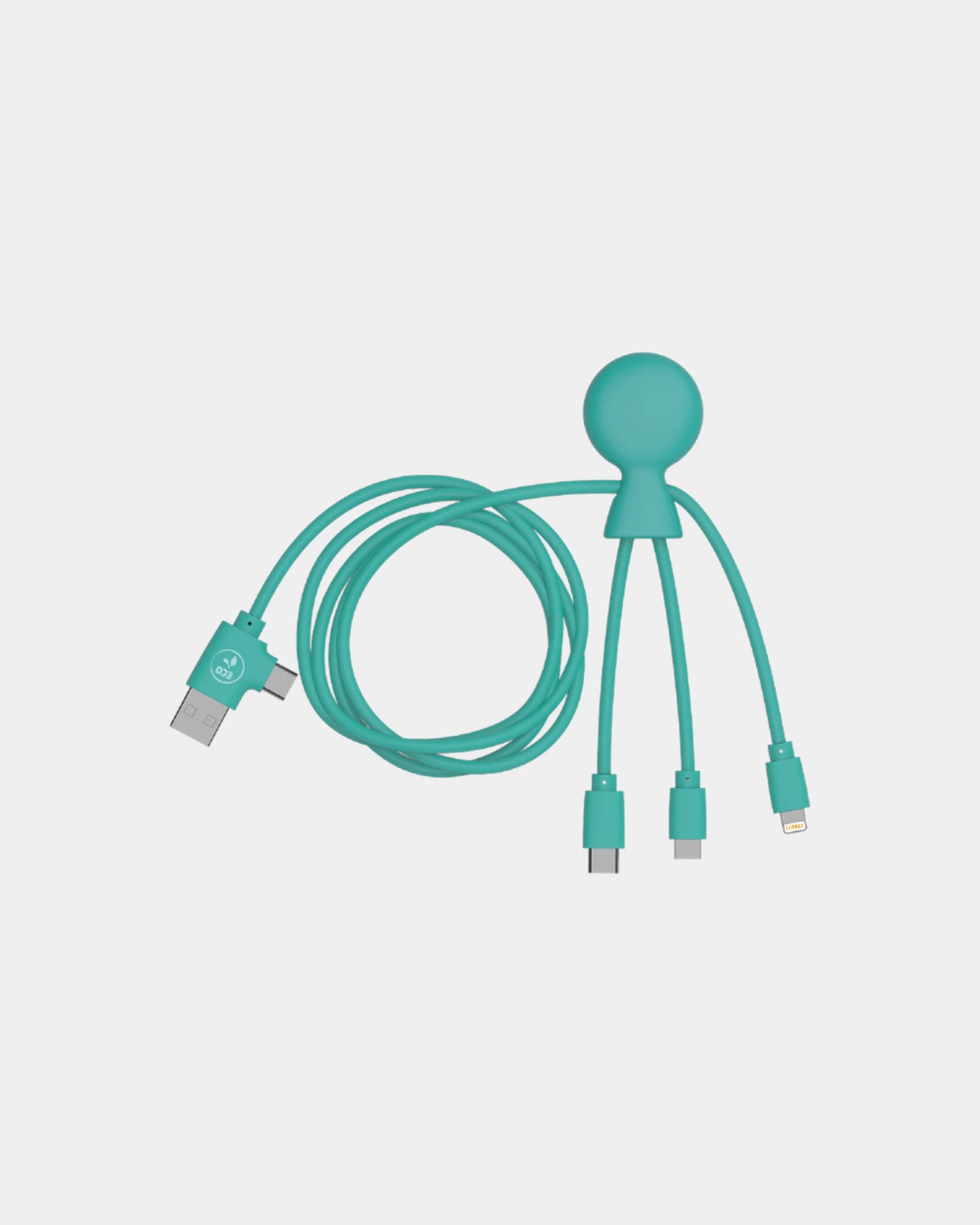 Multi-cavo riciclato 1m Mr Bio Long da personalizzare - Menta