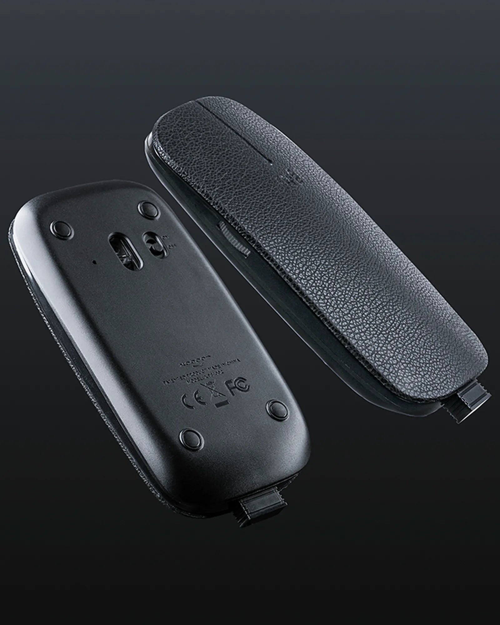 Mouse wireless riciclato cuoio rigenerato da personalizzare - 3