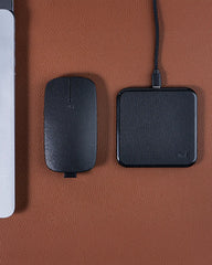 Mouse wireless riciclato cuoio rigenerato da personalizzare - 4