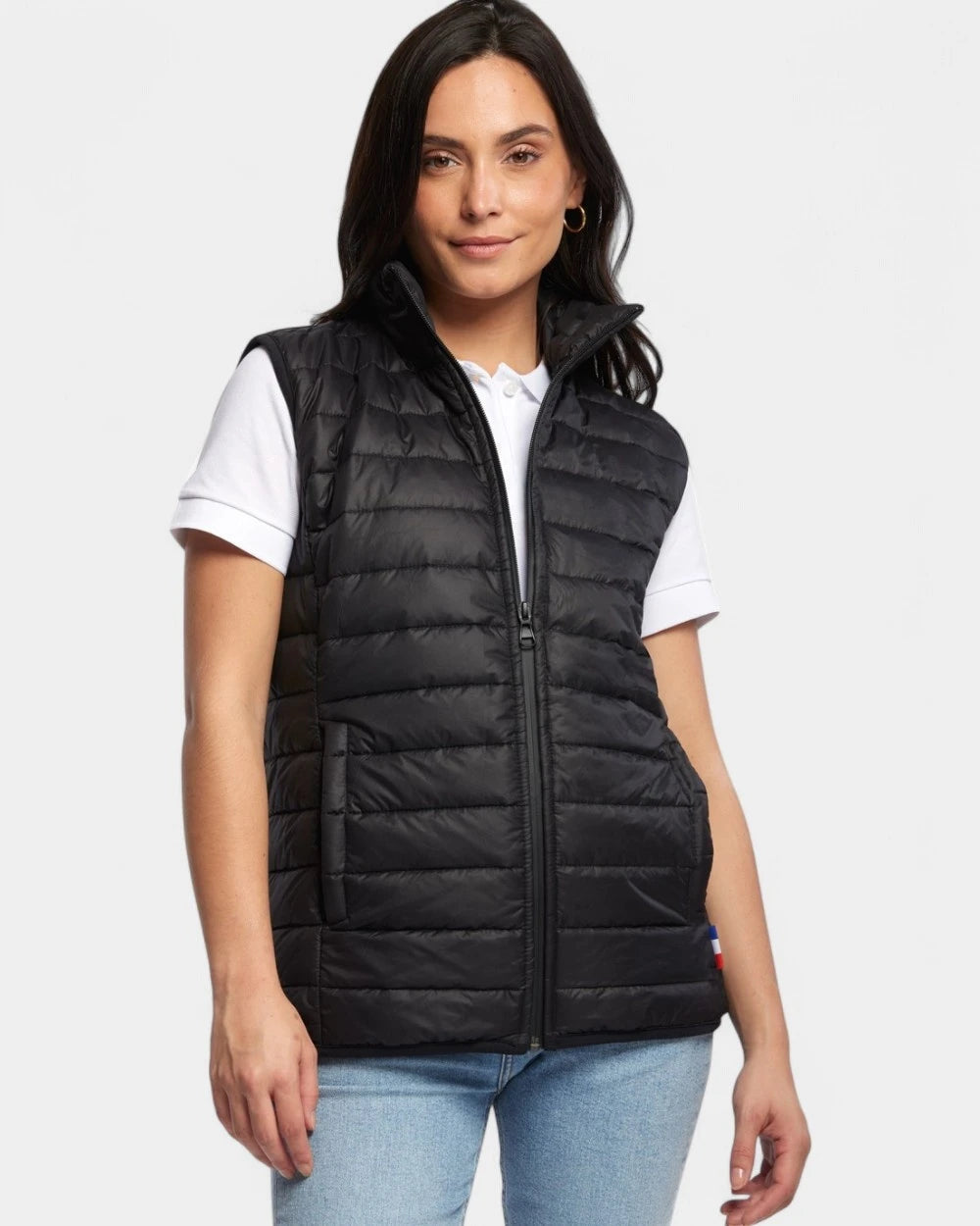 Piumino senza maniche donna Made in France da personalizzare
