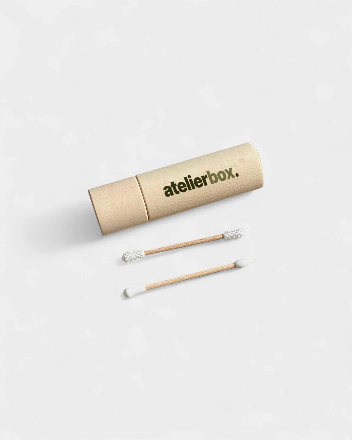 Duo di cotton fioc e applicatore per il trucco riutilizzabili da personalizzare