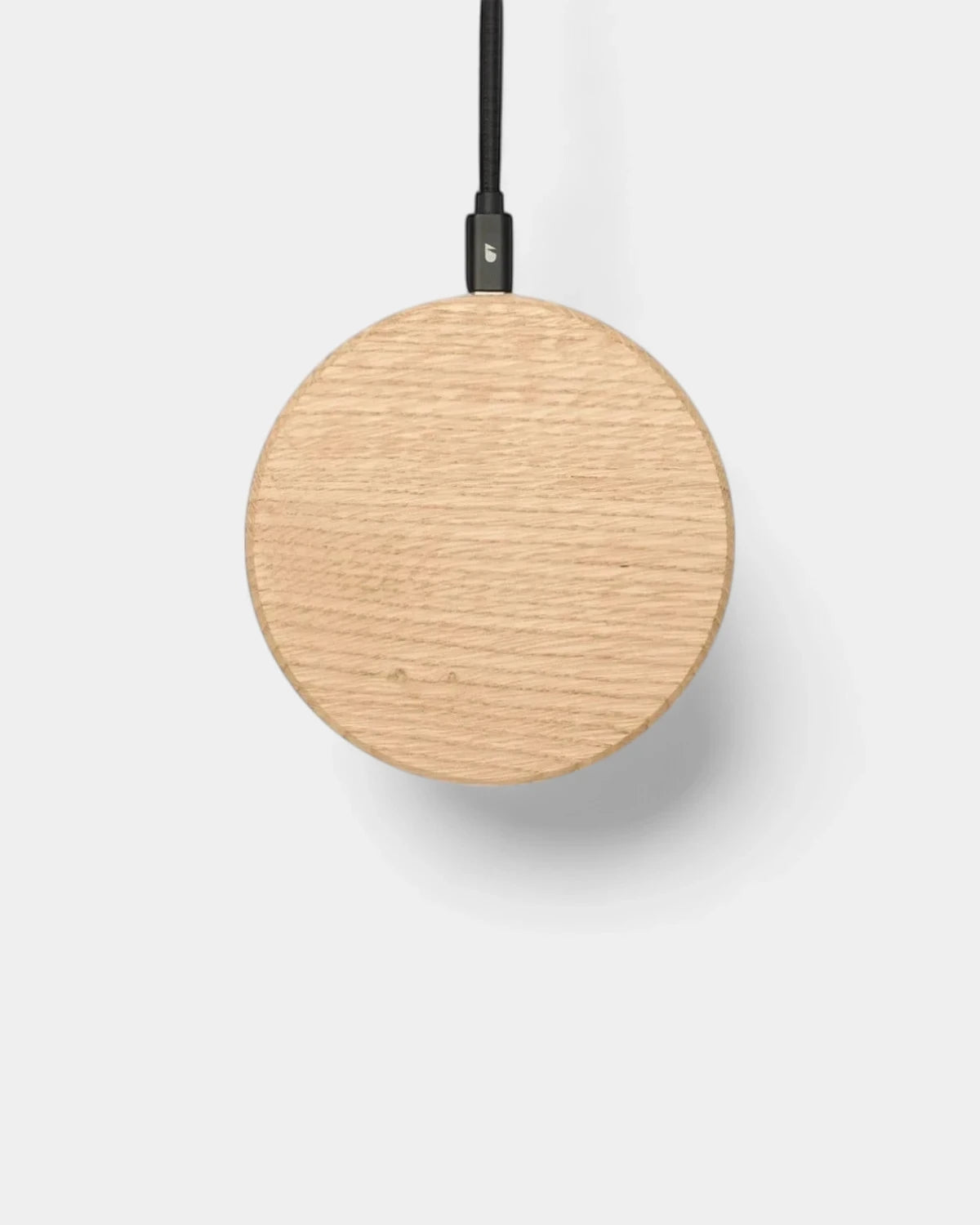 Caricabatterie a induzione in legno di quercia personalizzabile - 4