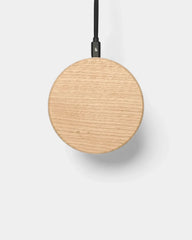 Caricabatterie a induzione in legno di quercia personalizzabile - 4