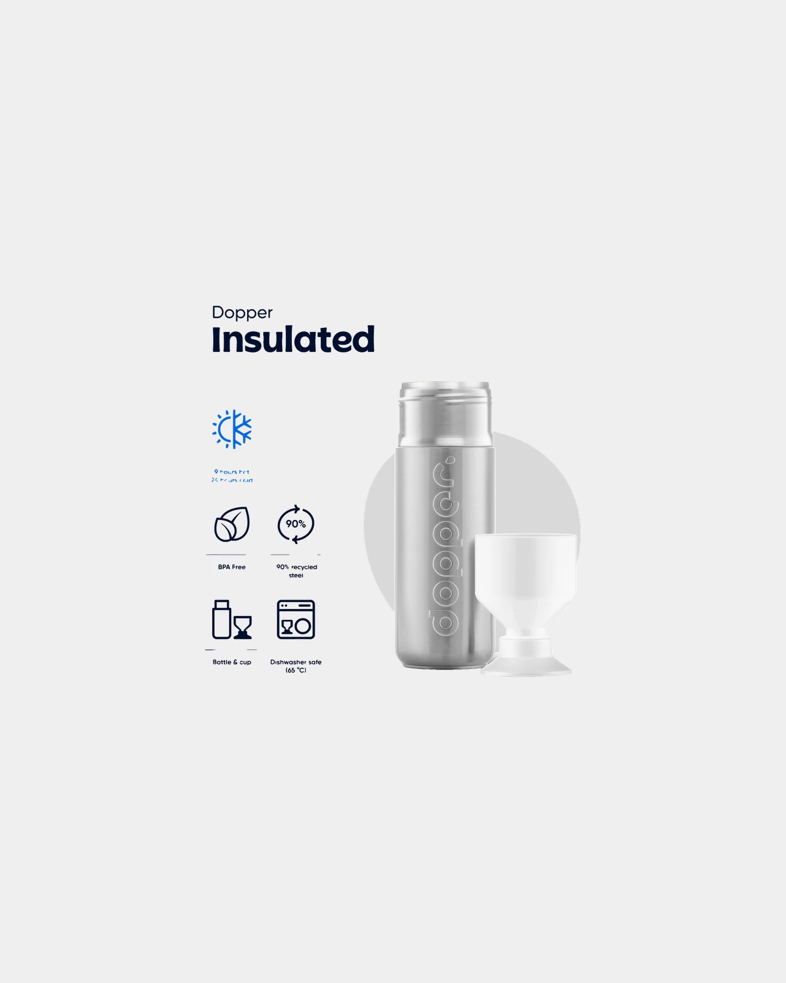 Borraccia termica Dopper Insulated 580ml da personalizzare