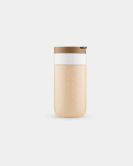 Tazza termica acciaio riciclato 300ml da personalizzare - Marrone Terra