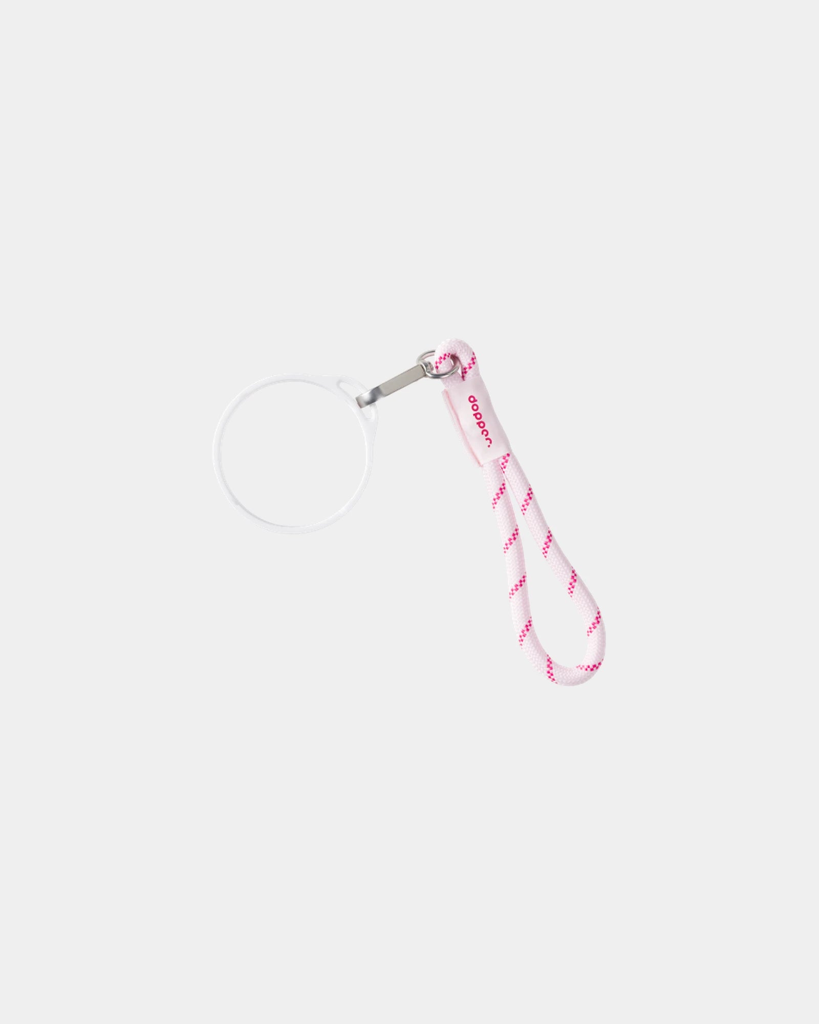 Cordino da polso rPET Dopper da personalizzare - Rosa Ciliegia