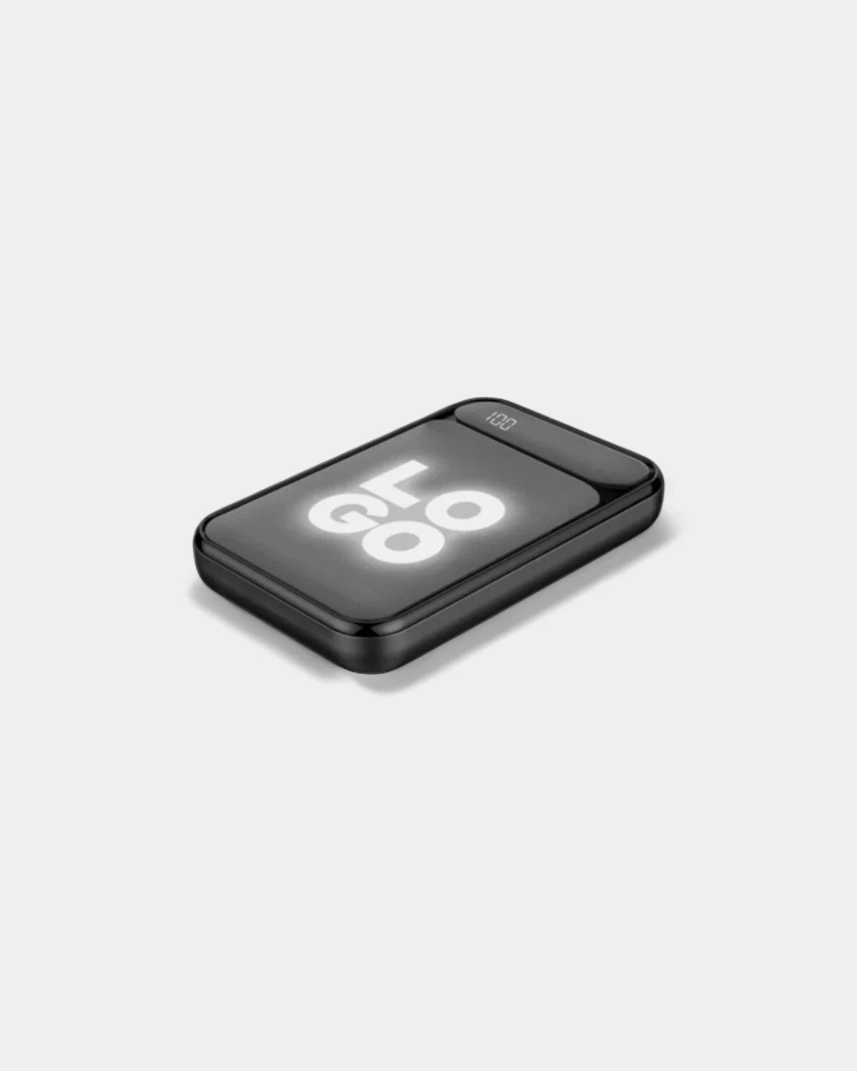 Batteria esterna con logo illuminato da personalizzare