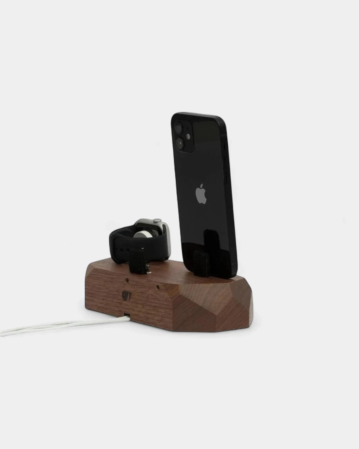 Caricabatterie a induzione in legno 3 in 1 da personalizzare - 3