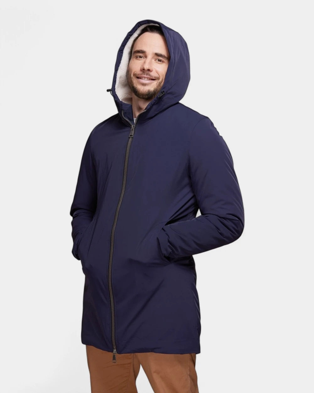 Parka lungo interno sherpa da personalizzare - 4