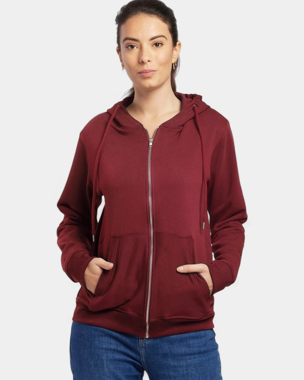 Hoodie con zip unisex Made in France da personalizzare - 7