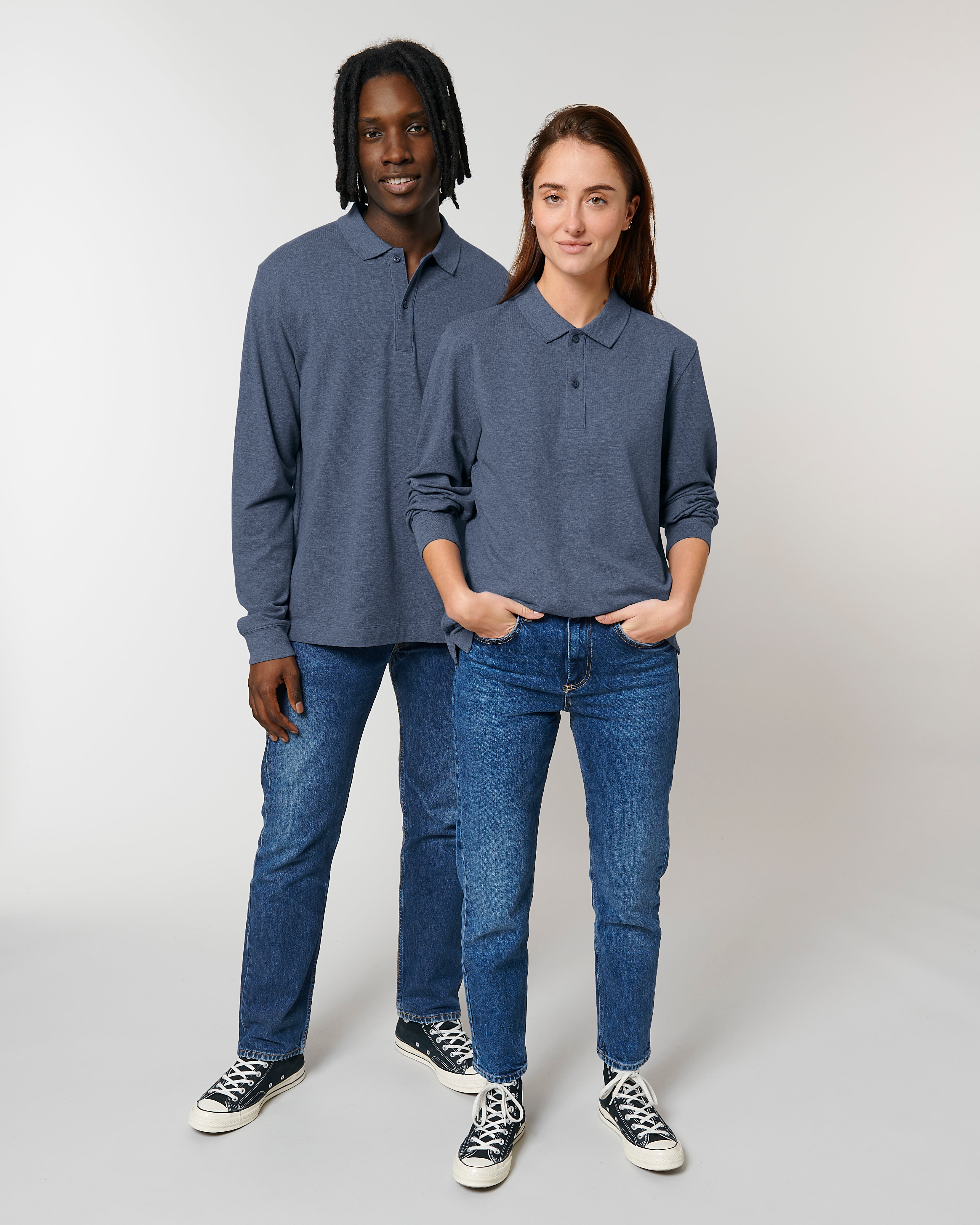 Polo maniche lunghe unisex personalizzabile