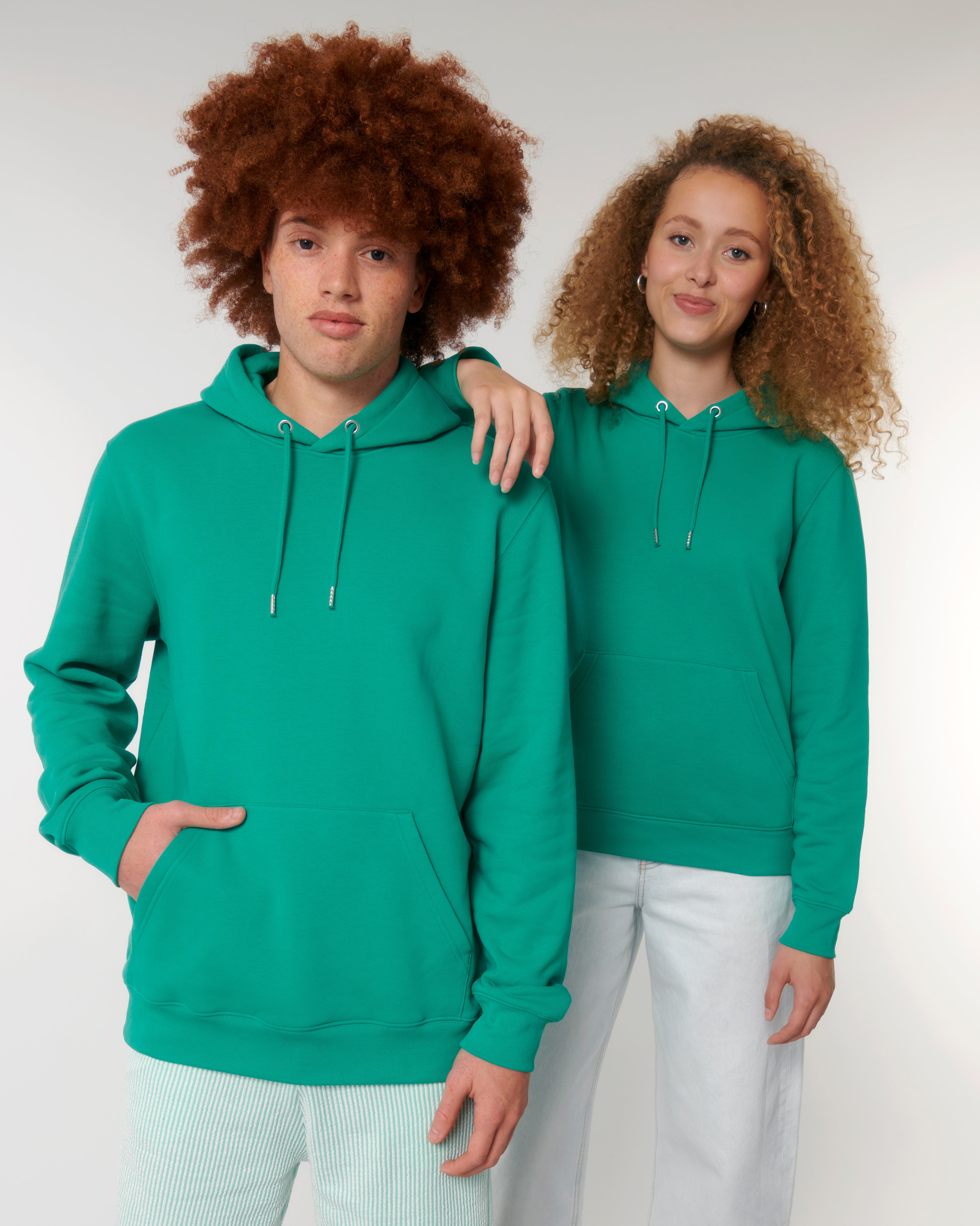 Felpa con cappuccio iconica da personalizzare in cotone bio - 22
