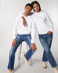 Felpa con cappuccio unisex in cotone bio personalizzabile