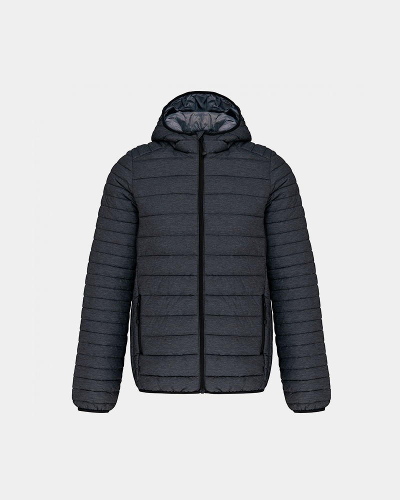 Doudoune avec capuche pour homme à personnaliser - Dark Grey