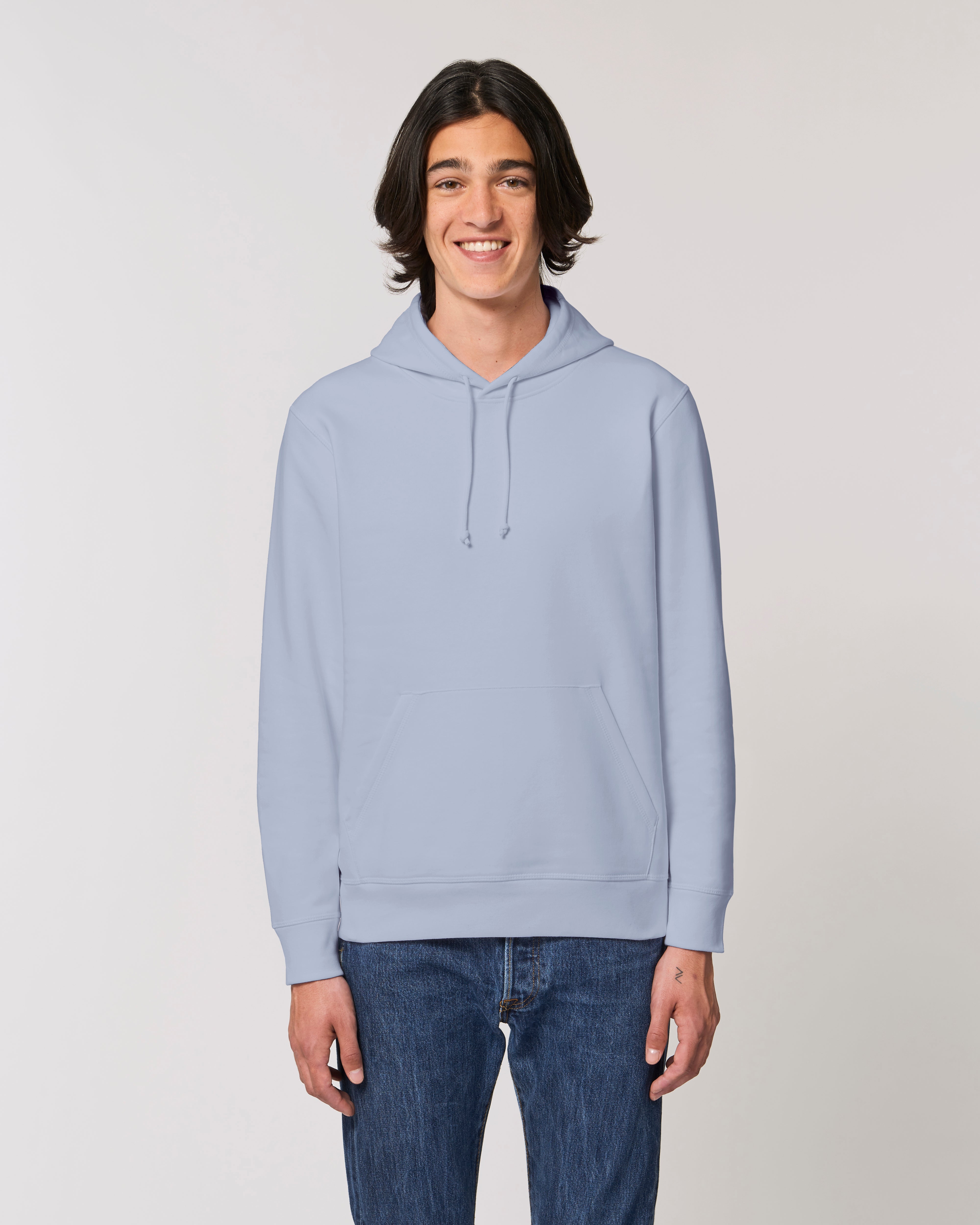 Felpa con cappuccio unisex in cotone bio personalizzabile - 21