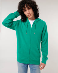 Felpa con zip unisex personalizzabile in cotone bio - 16