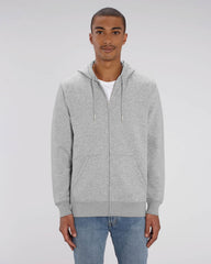 Felpa con zip unisex personalizzabile in cotone bio - 8