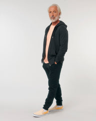 Felpa con zip unisex personalizzabile in cotone bio - 20
