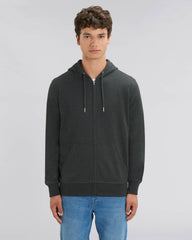 Felpa con zip unisex personalizzabile in cotone bio - 9