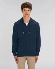 Felpa con zip unisex personalizzabile in cotone bio - 5
