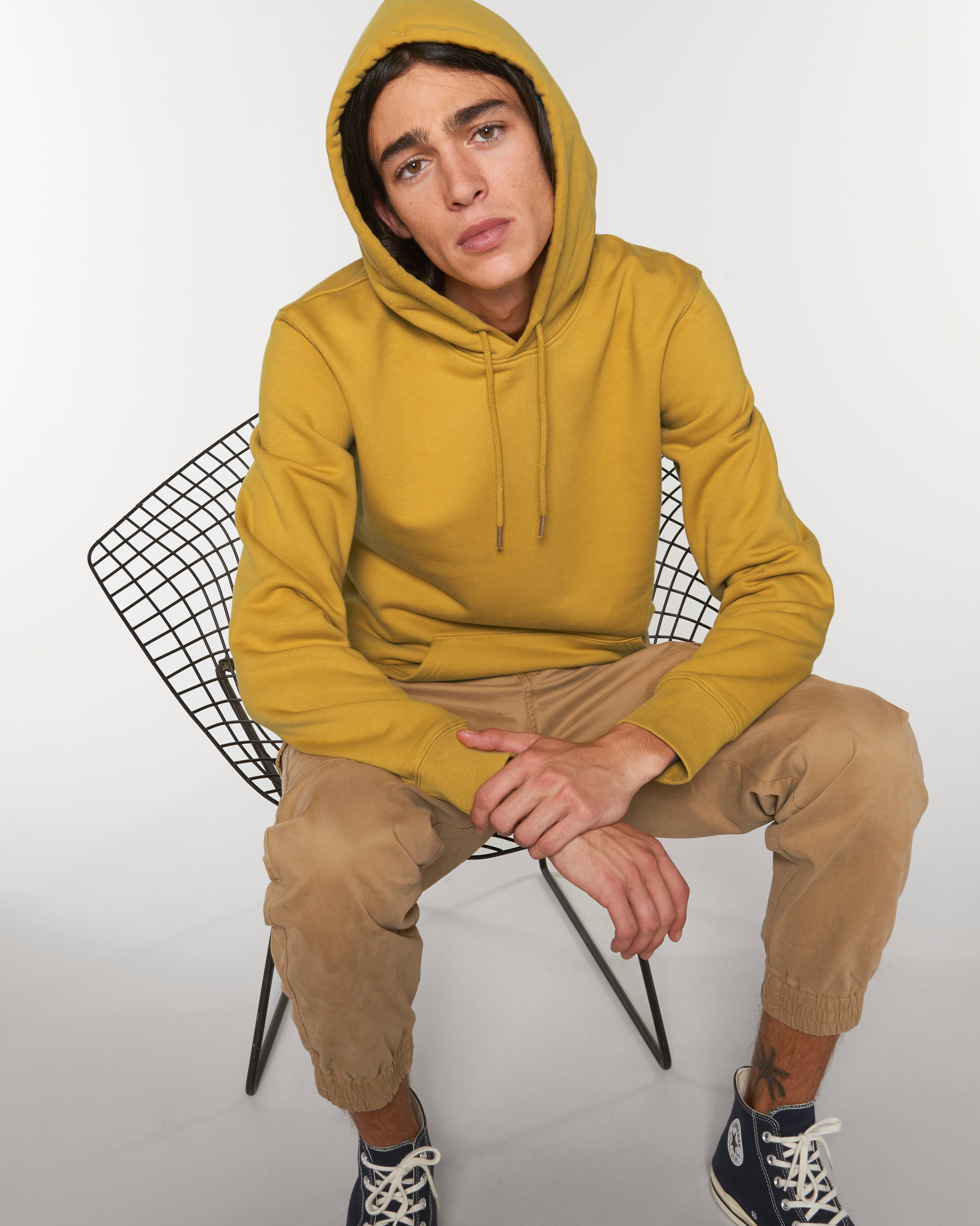 Felpa con cappuccio iconica da personalizzare in cotone bio - 46