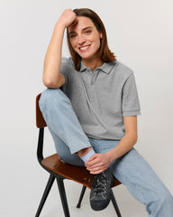 Polo unisex da personalizzare in cotone bio - 3