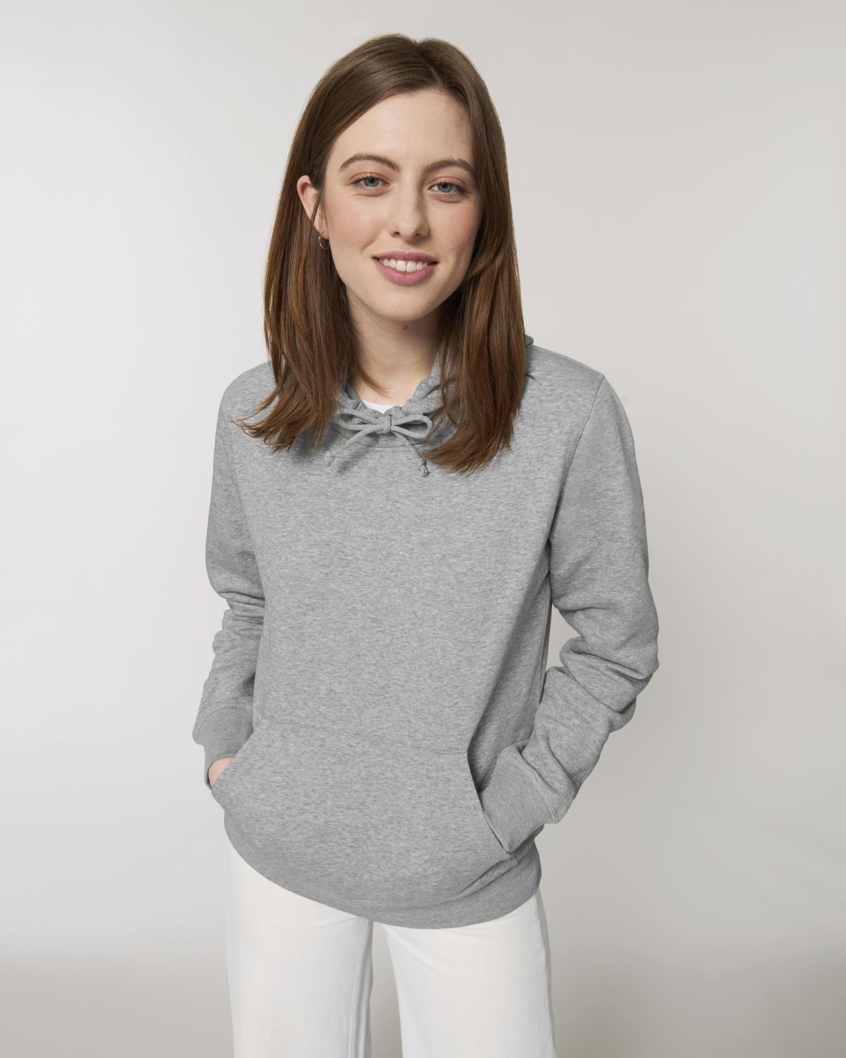 Felpa con cappuccio unisex in cotone bio personalizzabile - 20