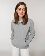 Felpa con cappuccio unisex in cotone bio personalizzabile - 20