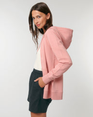 Felpa con zip unisex personalizzabile in cotone bio - 12